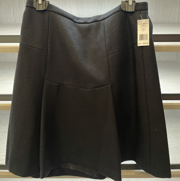 Pink Tartan Textured Wool Mini Skirt NWT - Picture 1 of 4